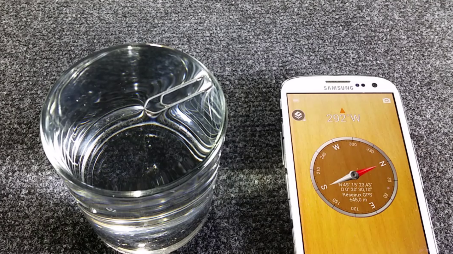 easy experiments with surface tension Make a Compass With Water Tension