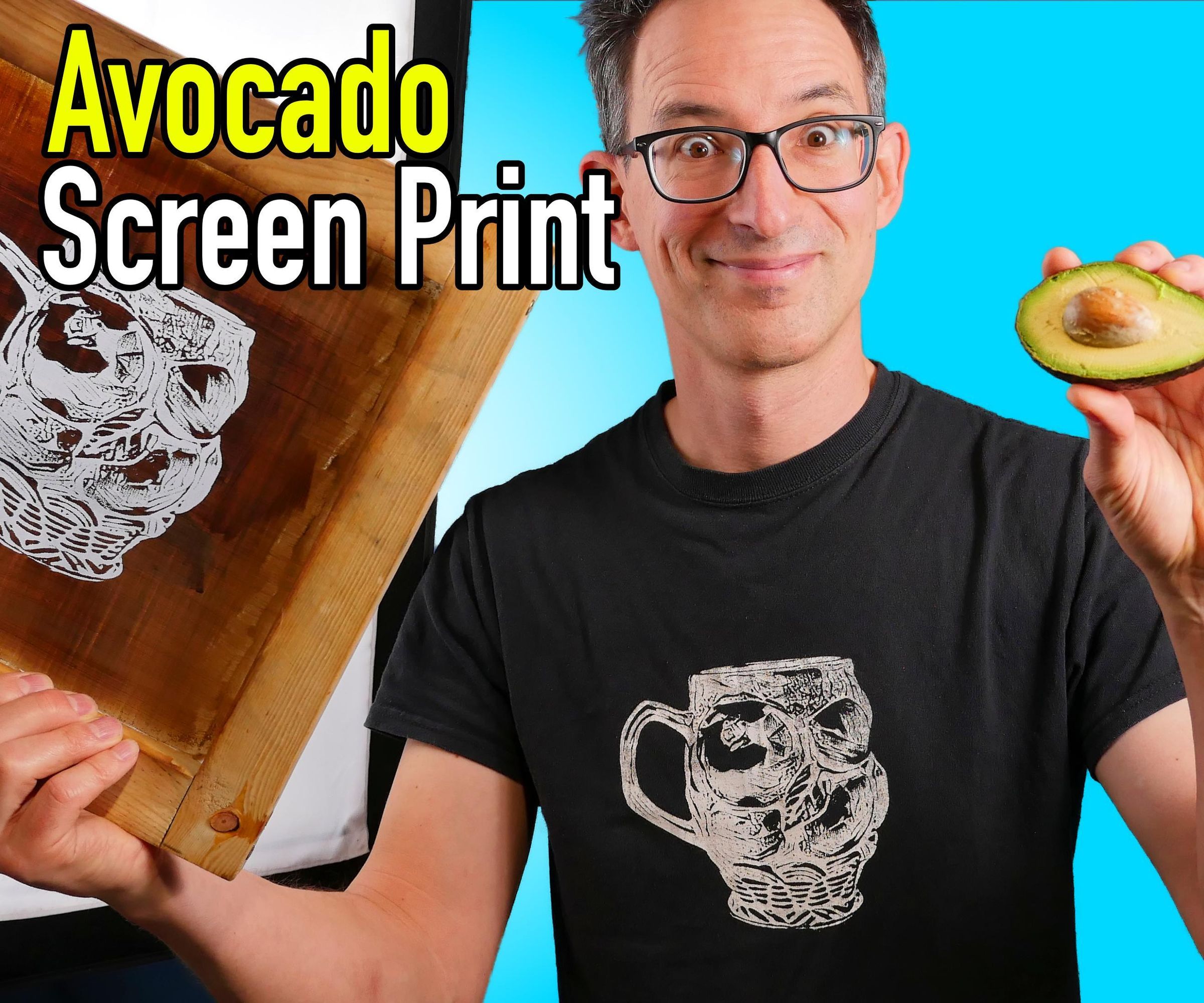 Make a Screen Printing Screen With an Avacado and a Laser!