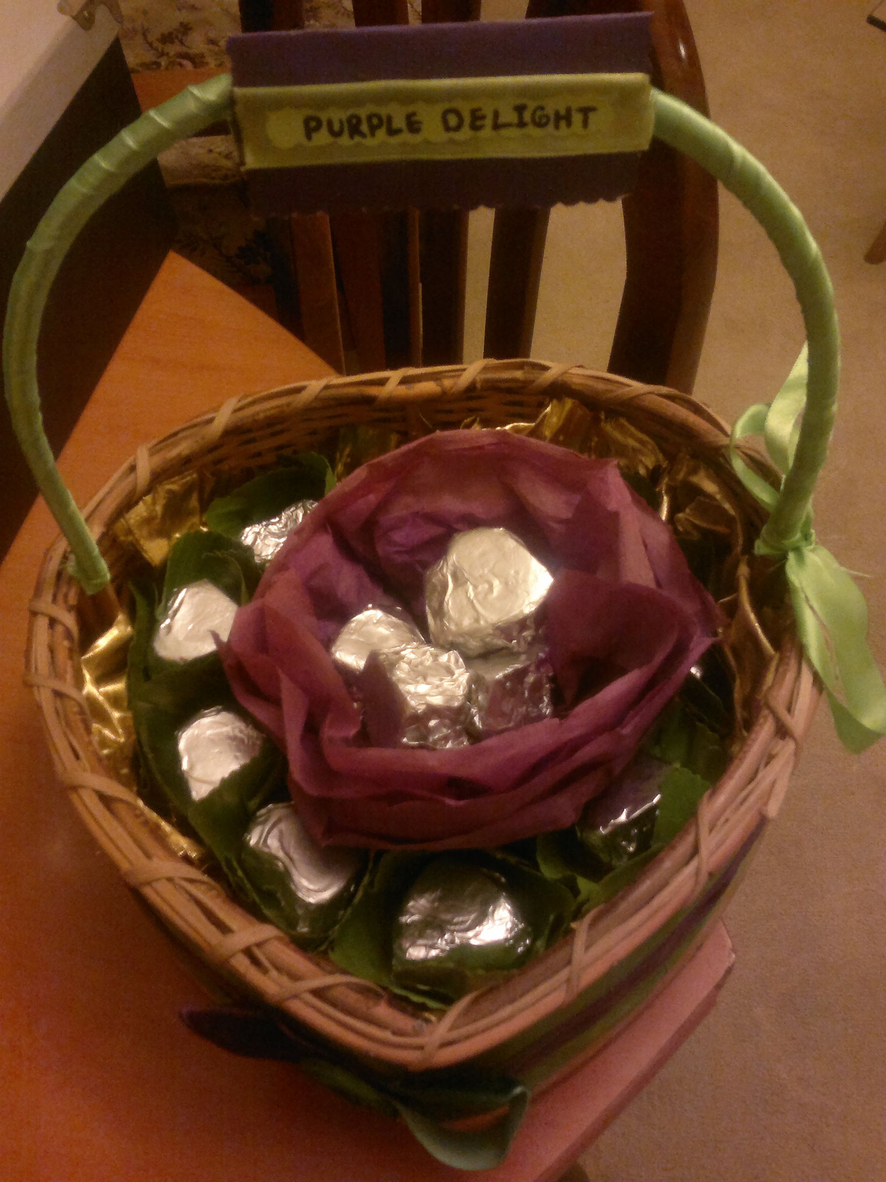 My Purple Valentine ( Dessert Basket)