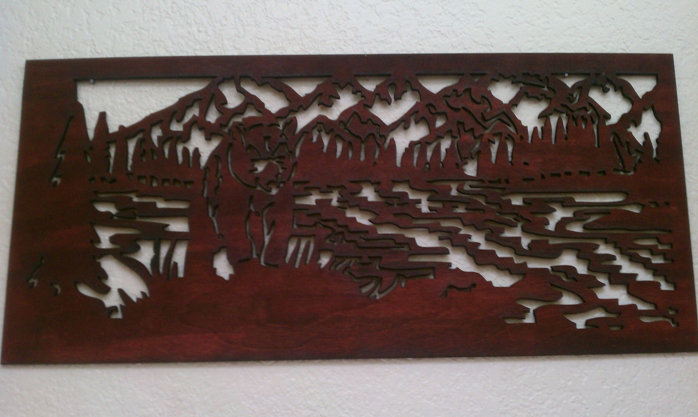 Laser Cut Fretwork Wall Hanging