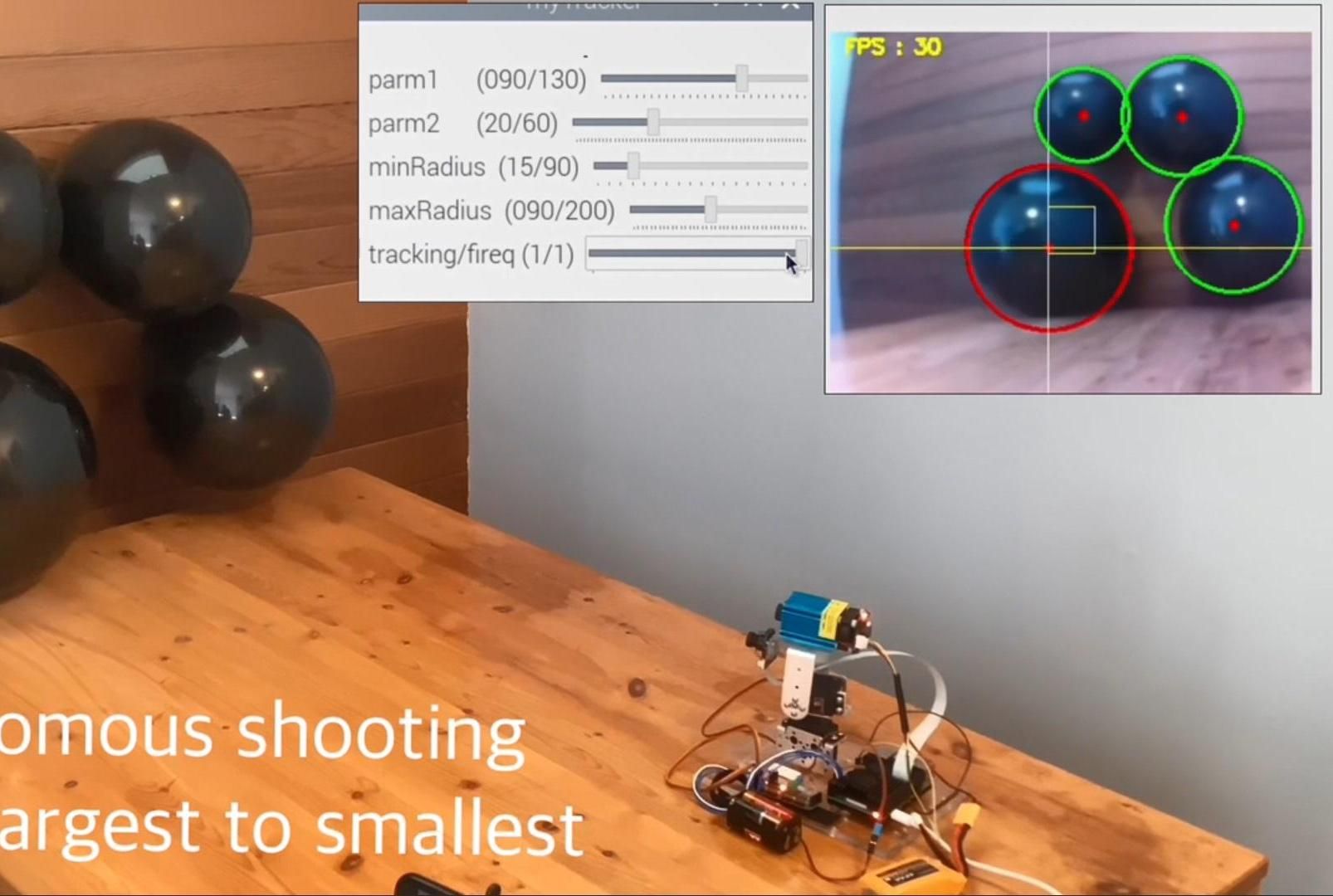 Automated Laser Tracking and Balloon Popping System