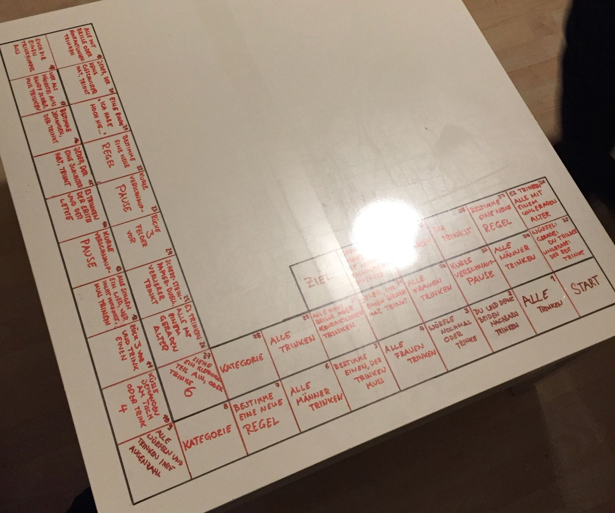 Drinking Game Table 5 Steps Instructables