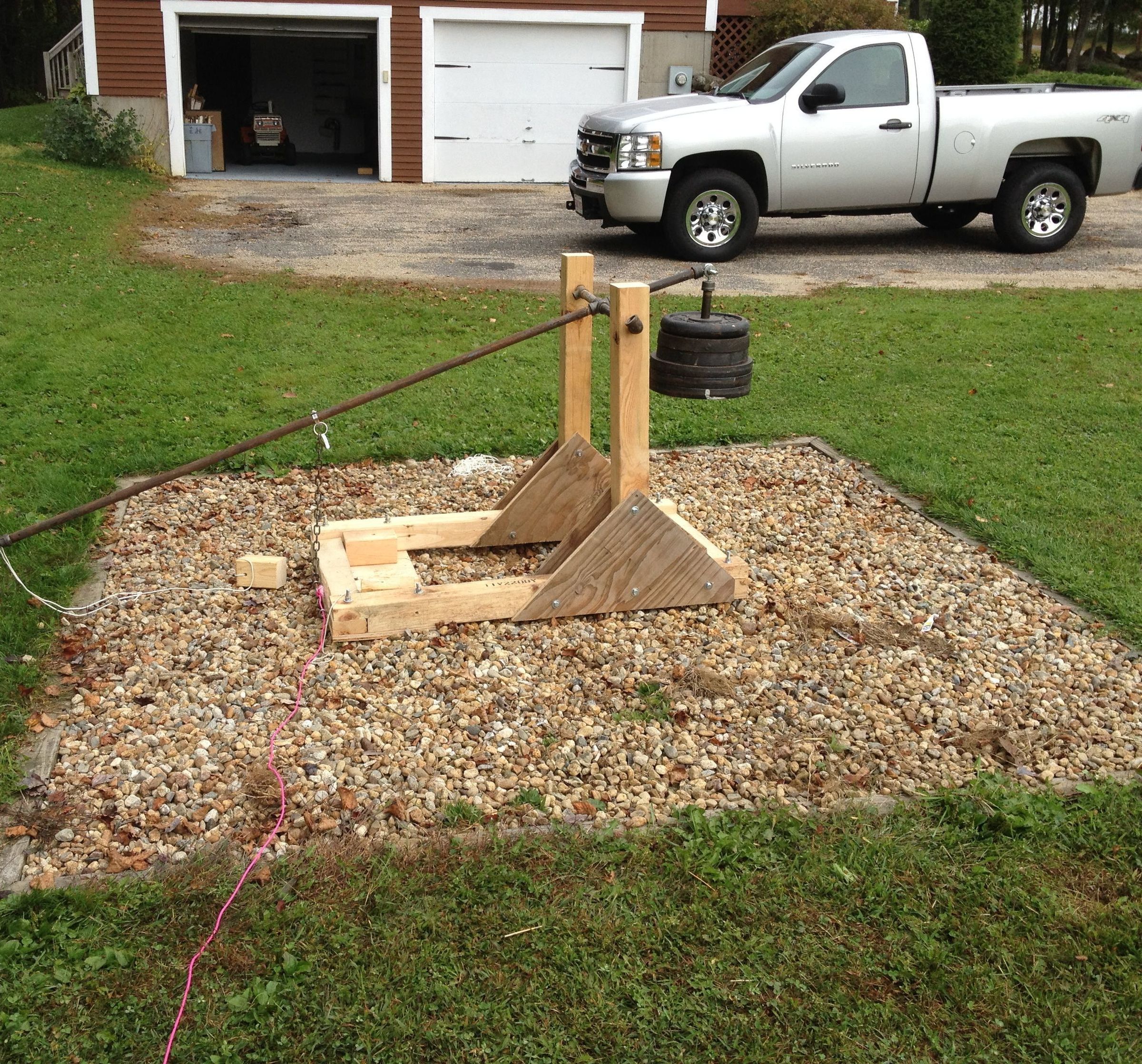 The Fold Flat Trebuchet on the Cheep 