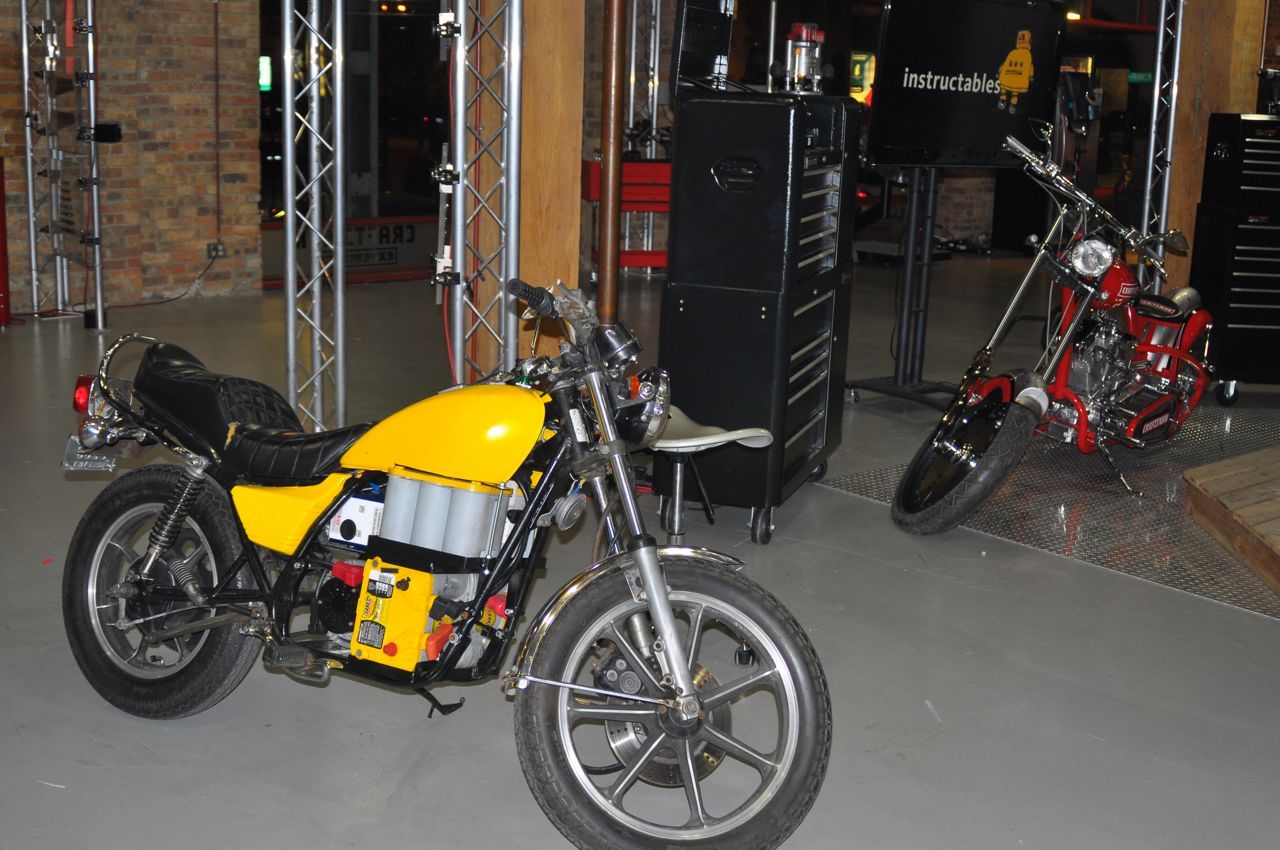 Electric Motorcycle at Instructables/Craftsman Experience Webcast