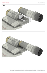 Starfighter-X Star Wars Inspired Paper Model
