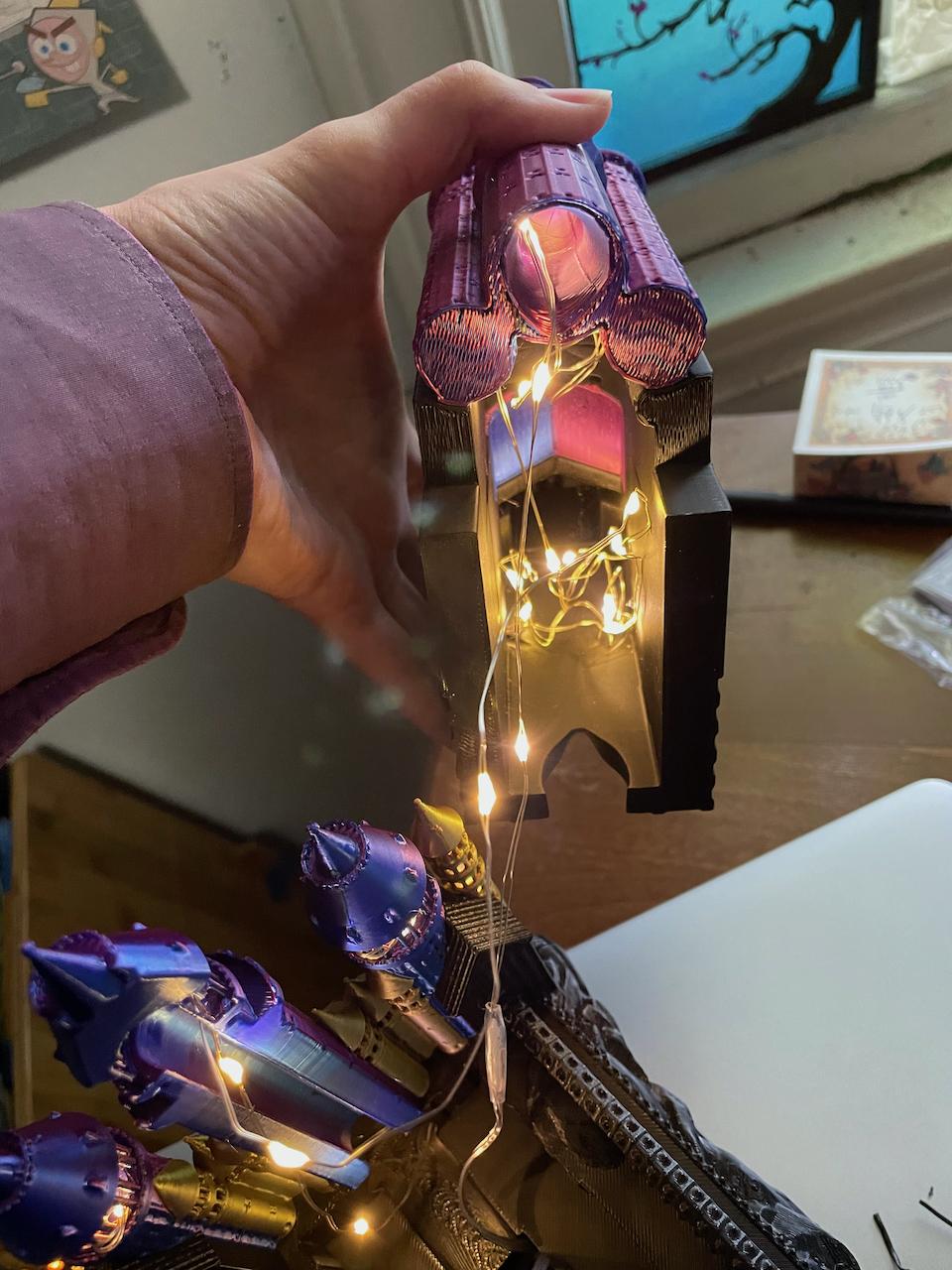 Wire the Front Fat Tower of the Castle