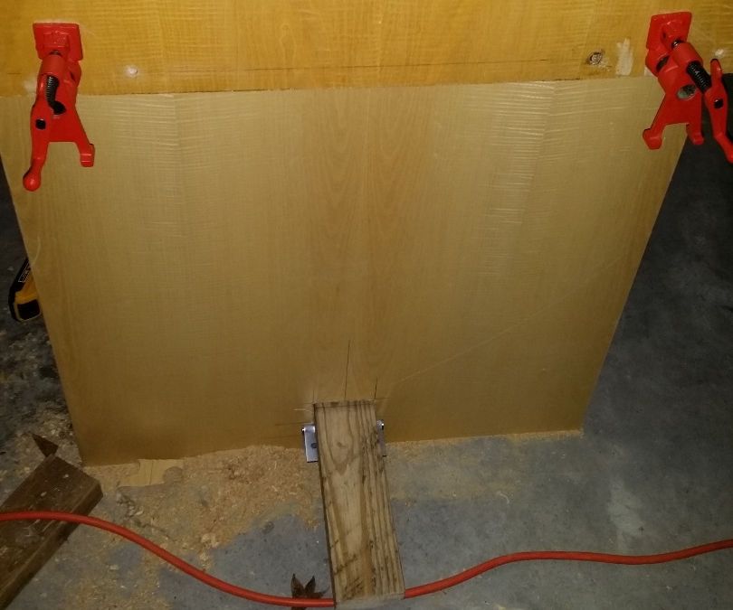 Moxon vise from pipe clamps - with foot pedal release!