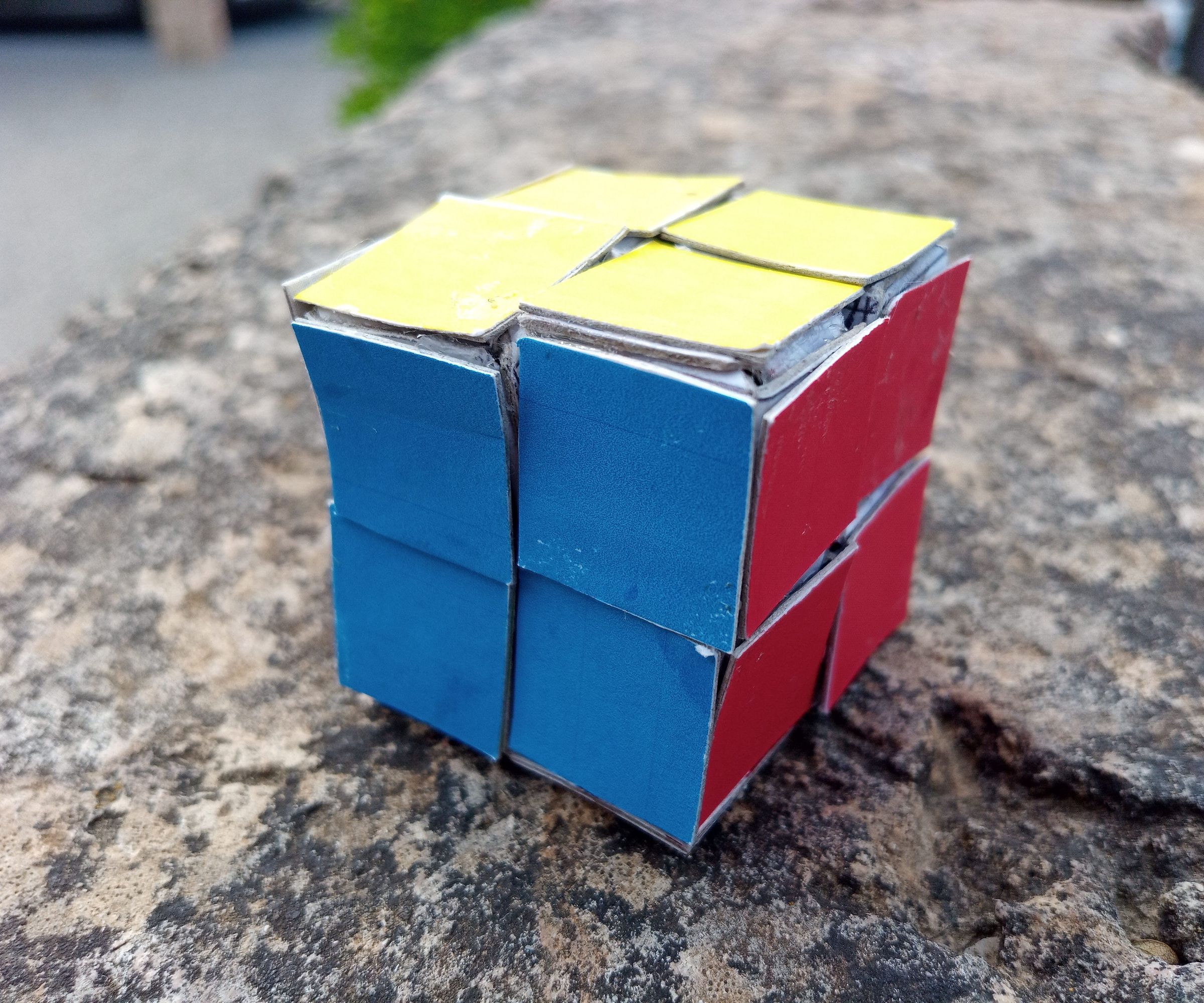 Cardboard 2x2 Rubik's Cube