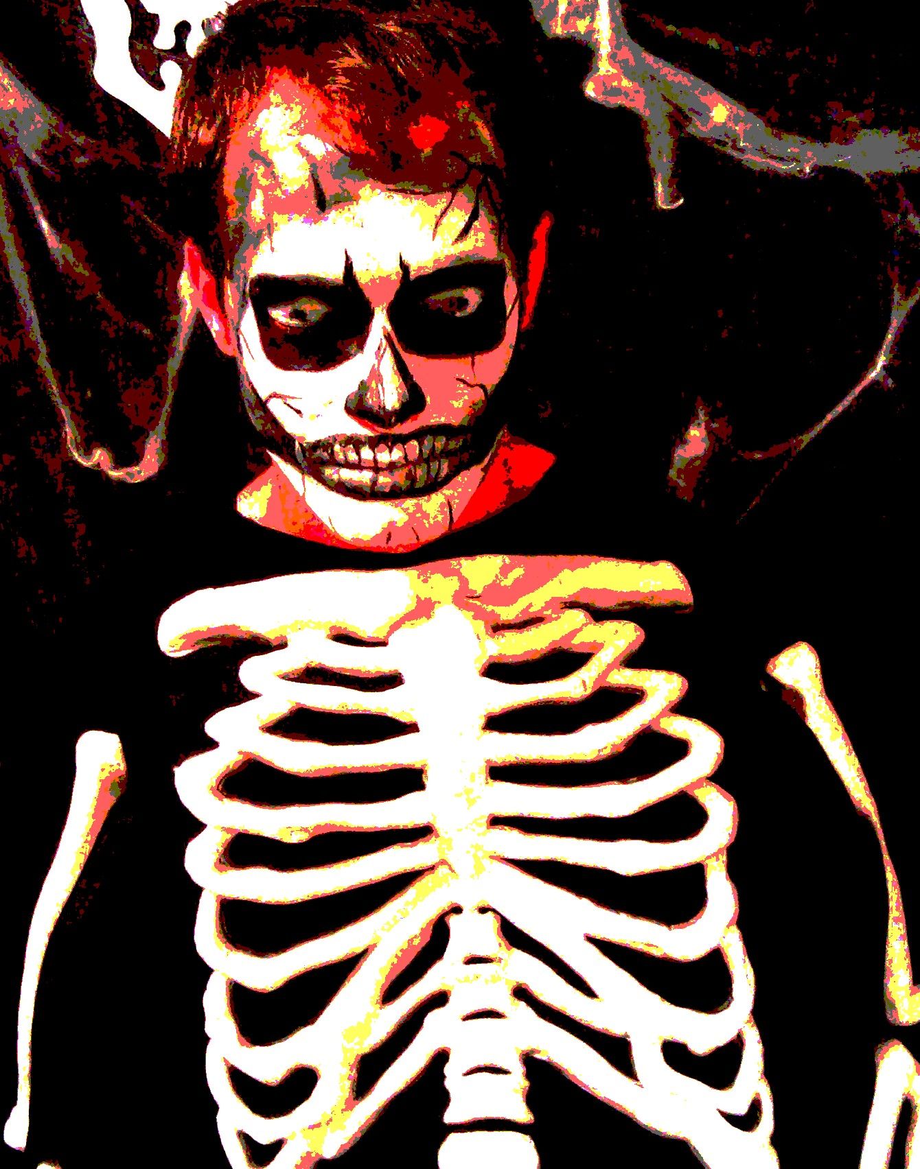 How to Face Paint: the Creepy Skull.