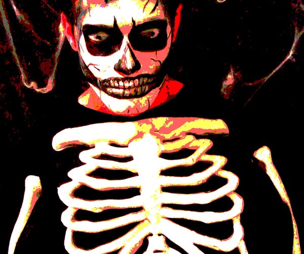 How to Face Paint: the Creepy Skull.