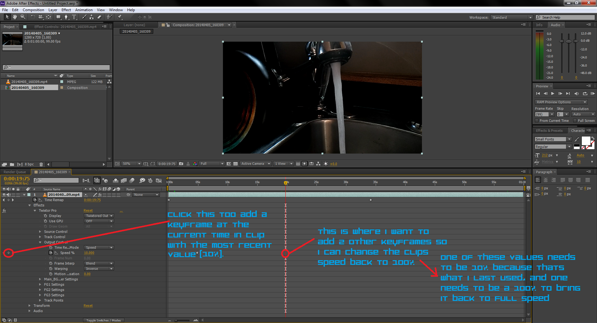 How to Do Extreme Slow Motion[After Effects] 5 Steps Instructables