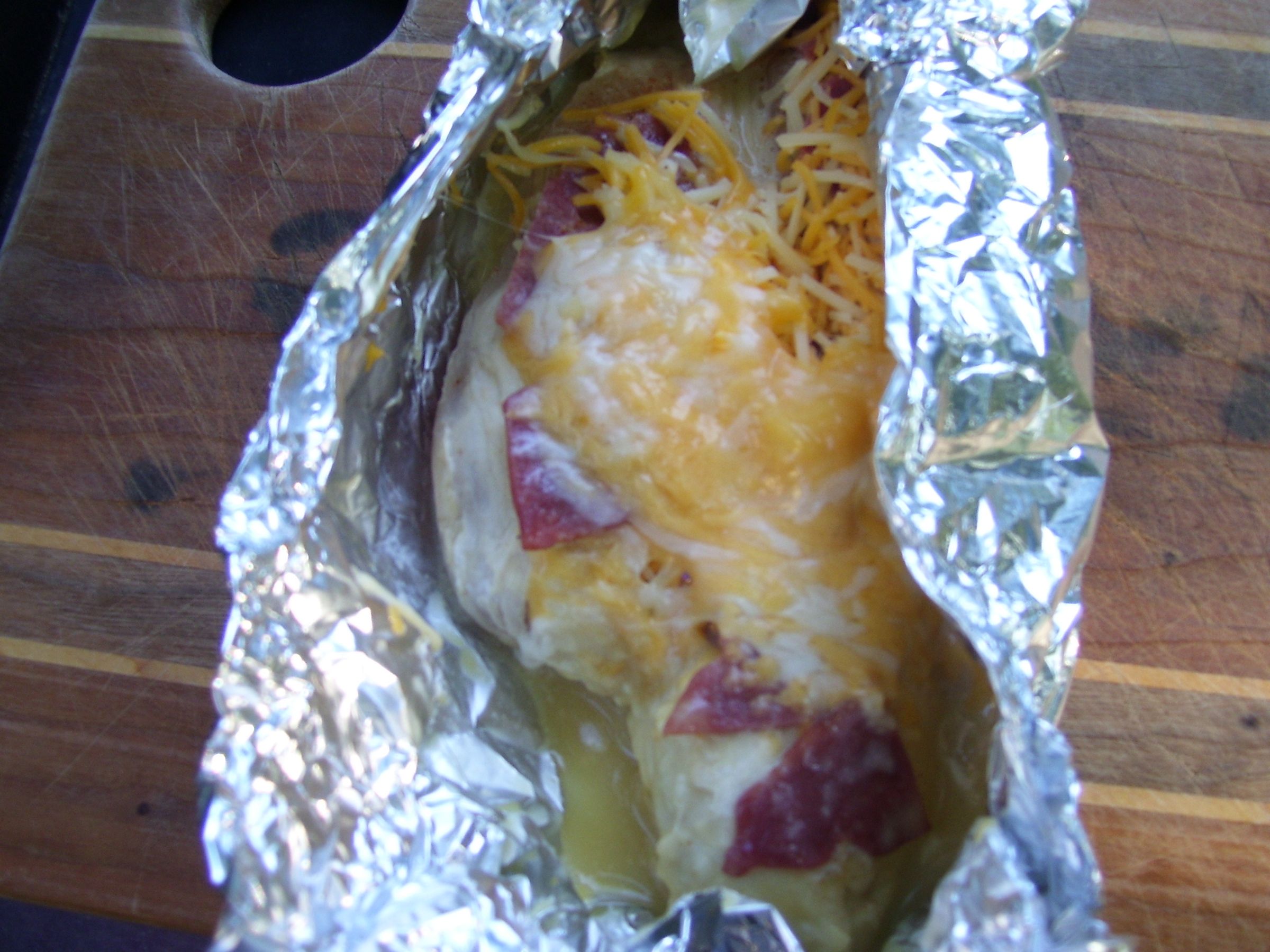 cheesy dijon chicken on the grill