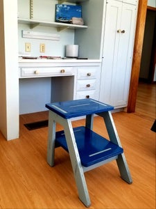 Sturdy CNC Plywood Step Stool 