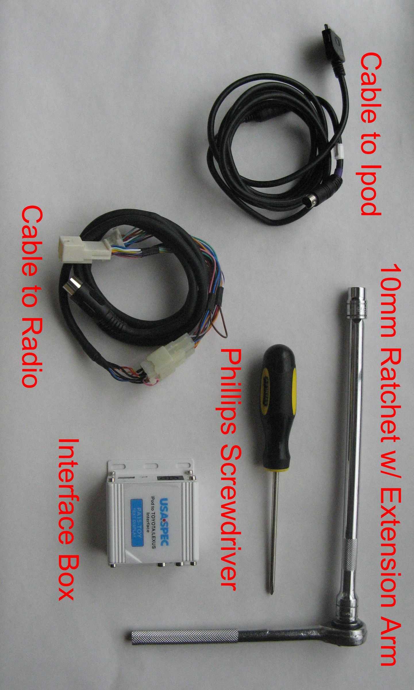 Installing an IPod Interface Cable Into a Toyota Corolla