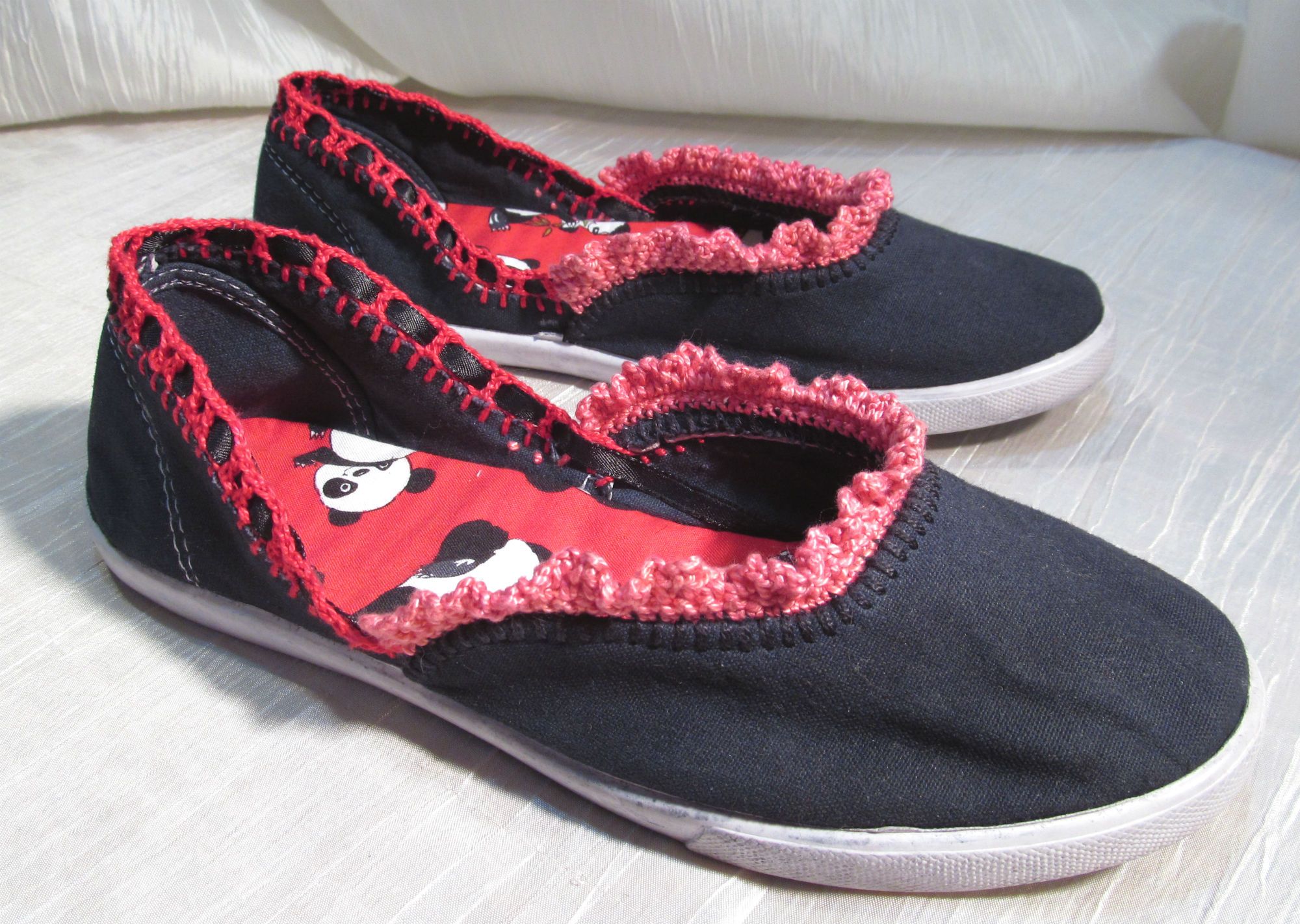 Dingy to Darling-canvas shoe remodel
