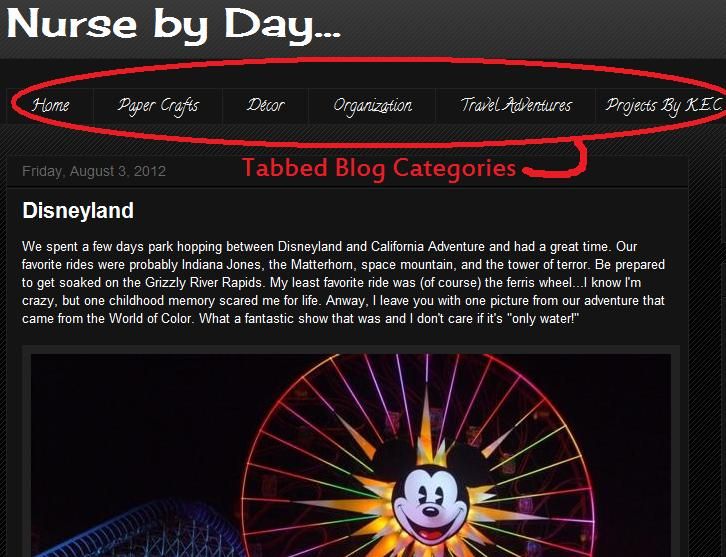 Blogger Categorical Post Tabs