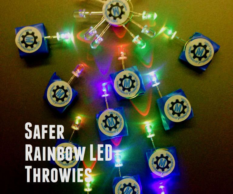 Community Kids' Build: Safer Rainbow LED Throwies