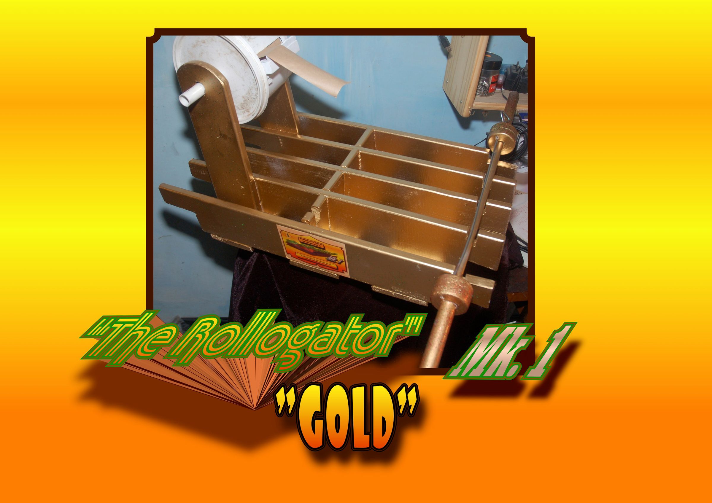 The Rollogator, for Turning Wetted Newspapers Into Woodburner 'logs'