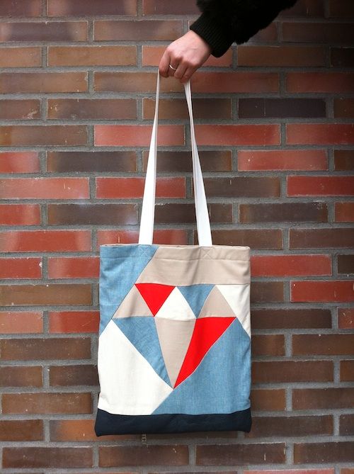 Quilted Diamond Tote Bag