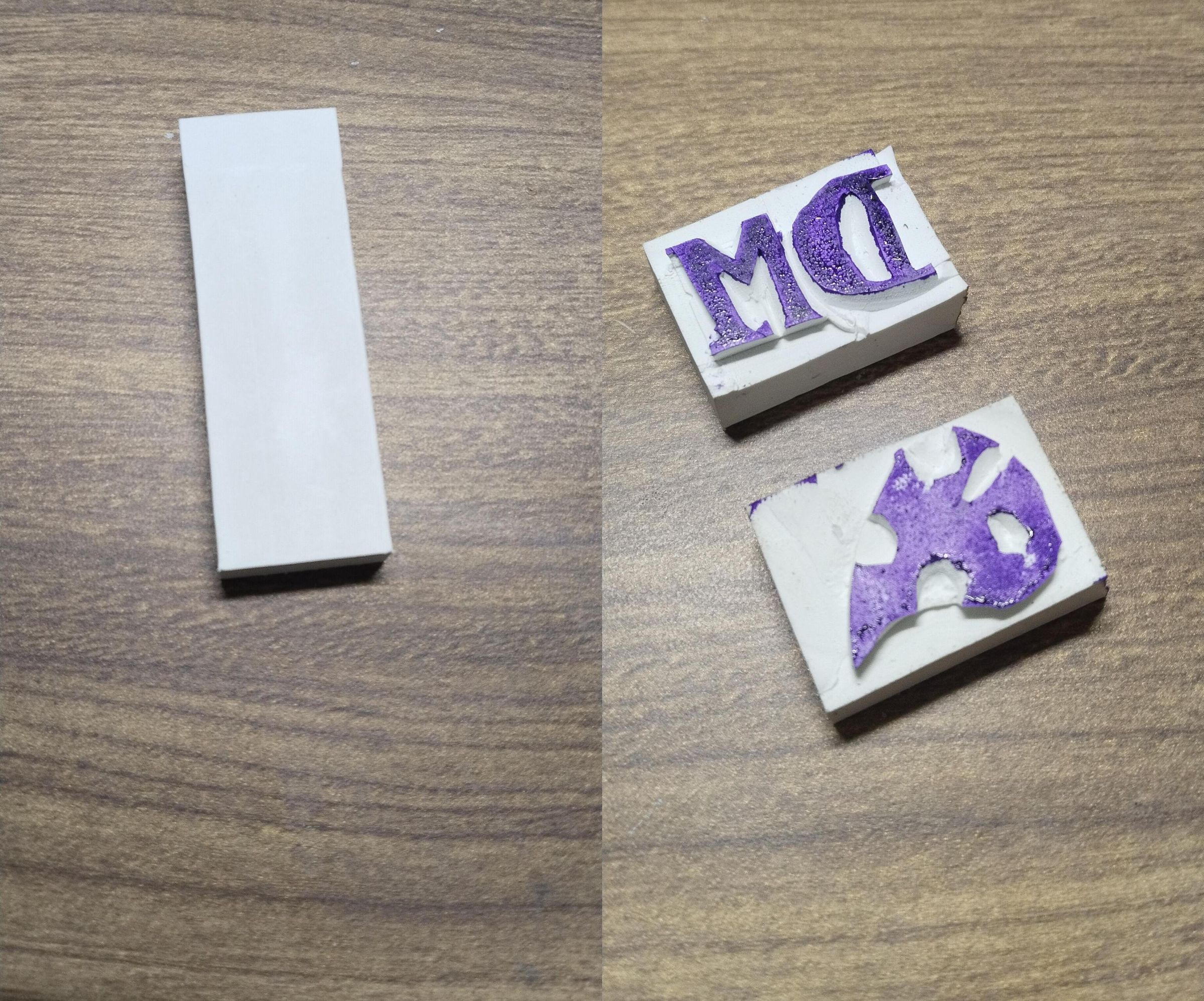 Making Stamps With Erasers