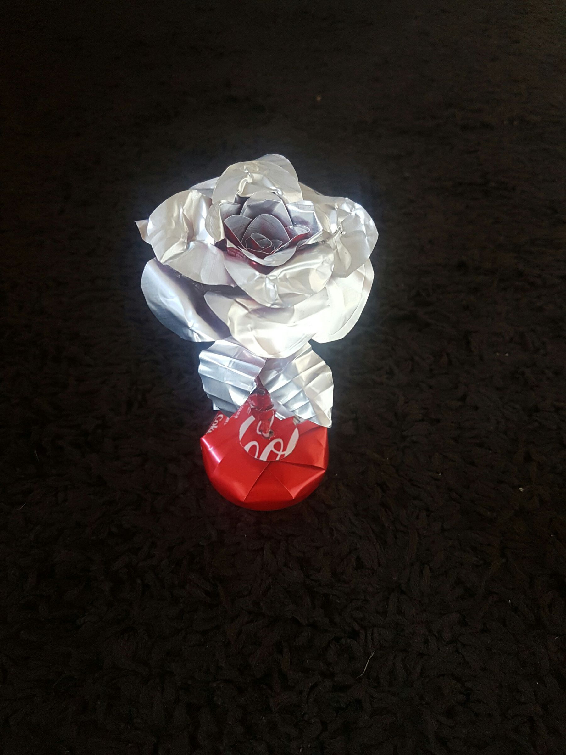 Rose From Coke Cans 
