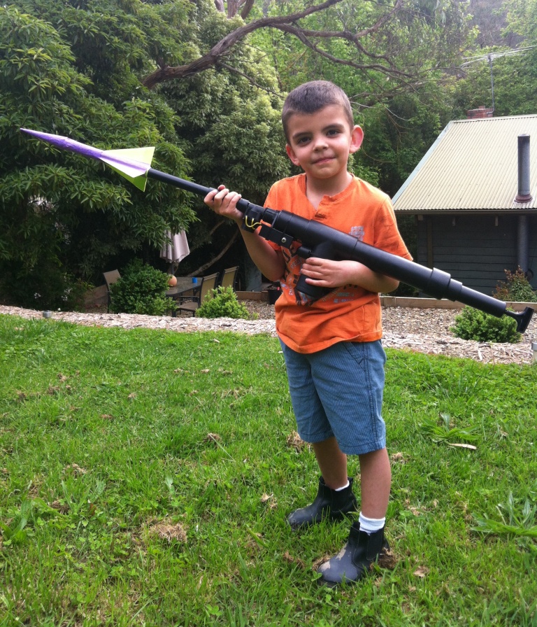 Hand-held Compressed Air Gun/Launcher