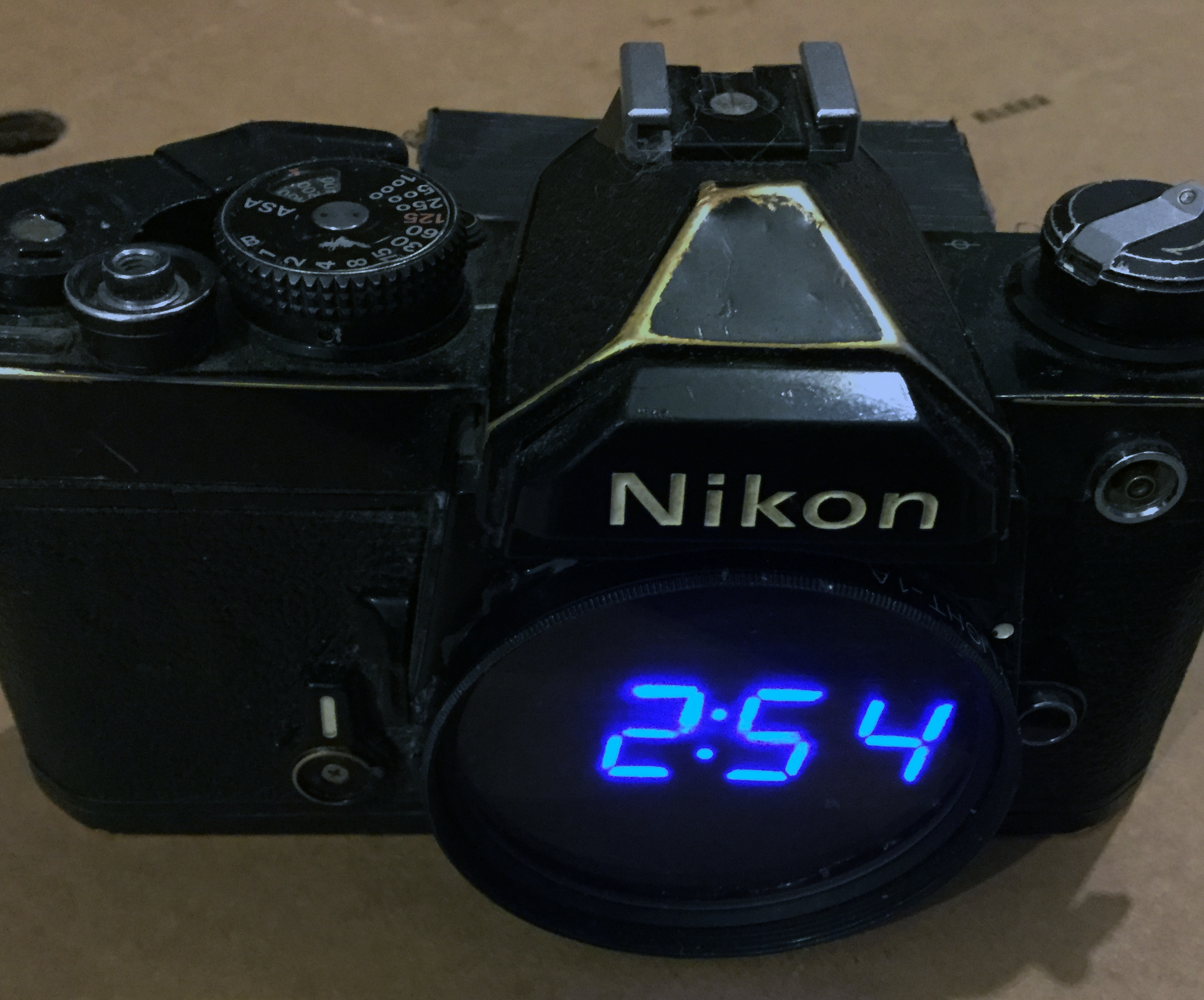  Digital SLR Camera Clock Recycled.
