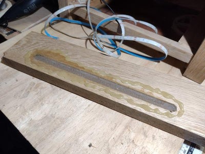 Resin Work and Wooden Panelled Surface - Making the Table Top and Backguard