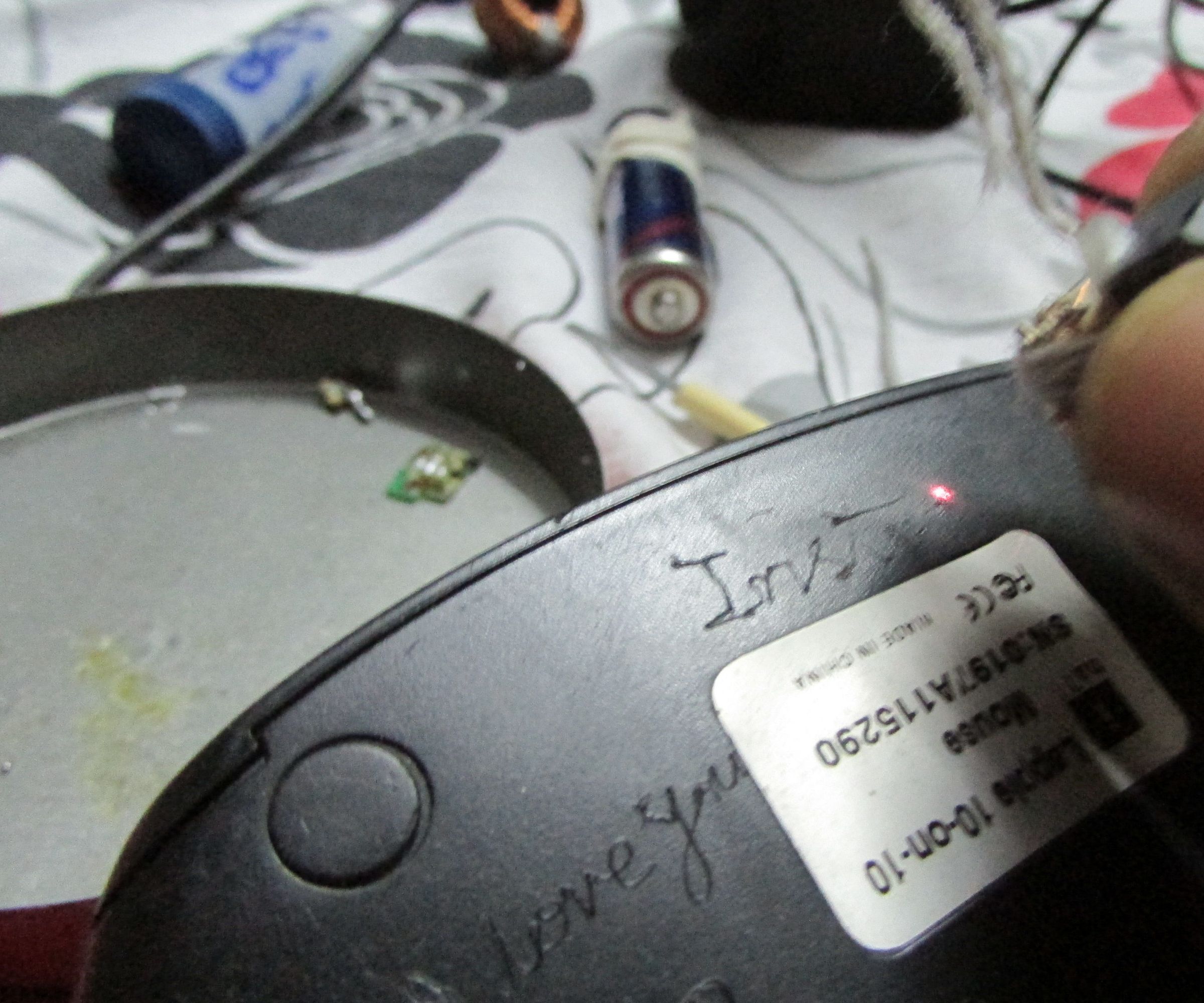 Joule Thief IR Burning Laser