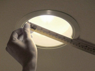 Measure Inside Diameter of Light Fixture's Trim Ring