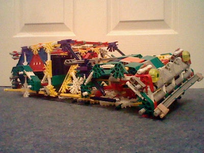 Knex Car With Large Trunk Space Crash Test.