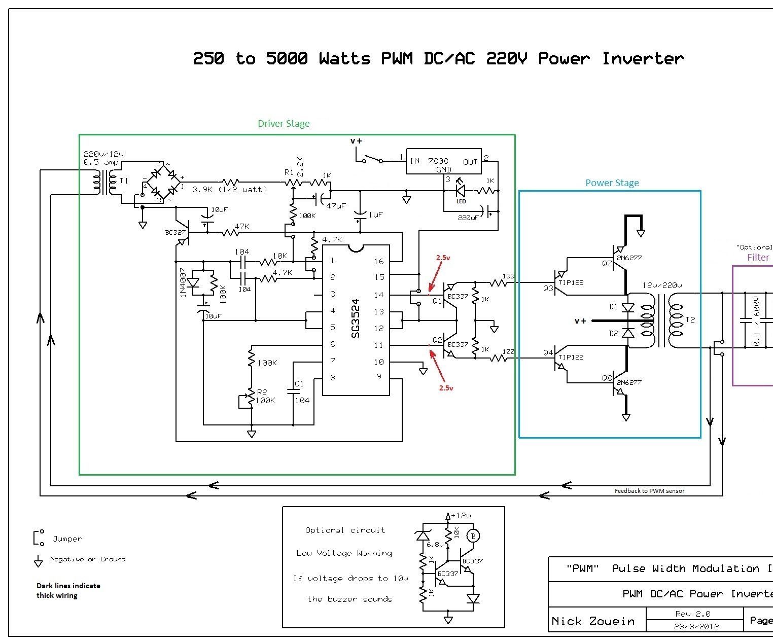 250 to 5000 Watts PWM DC/AC 220V Power Inverter