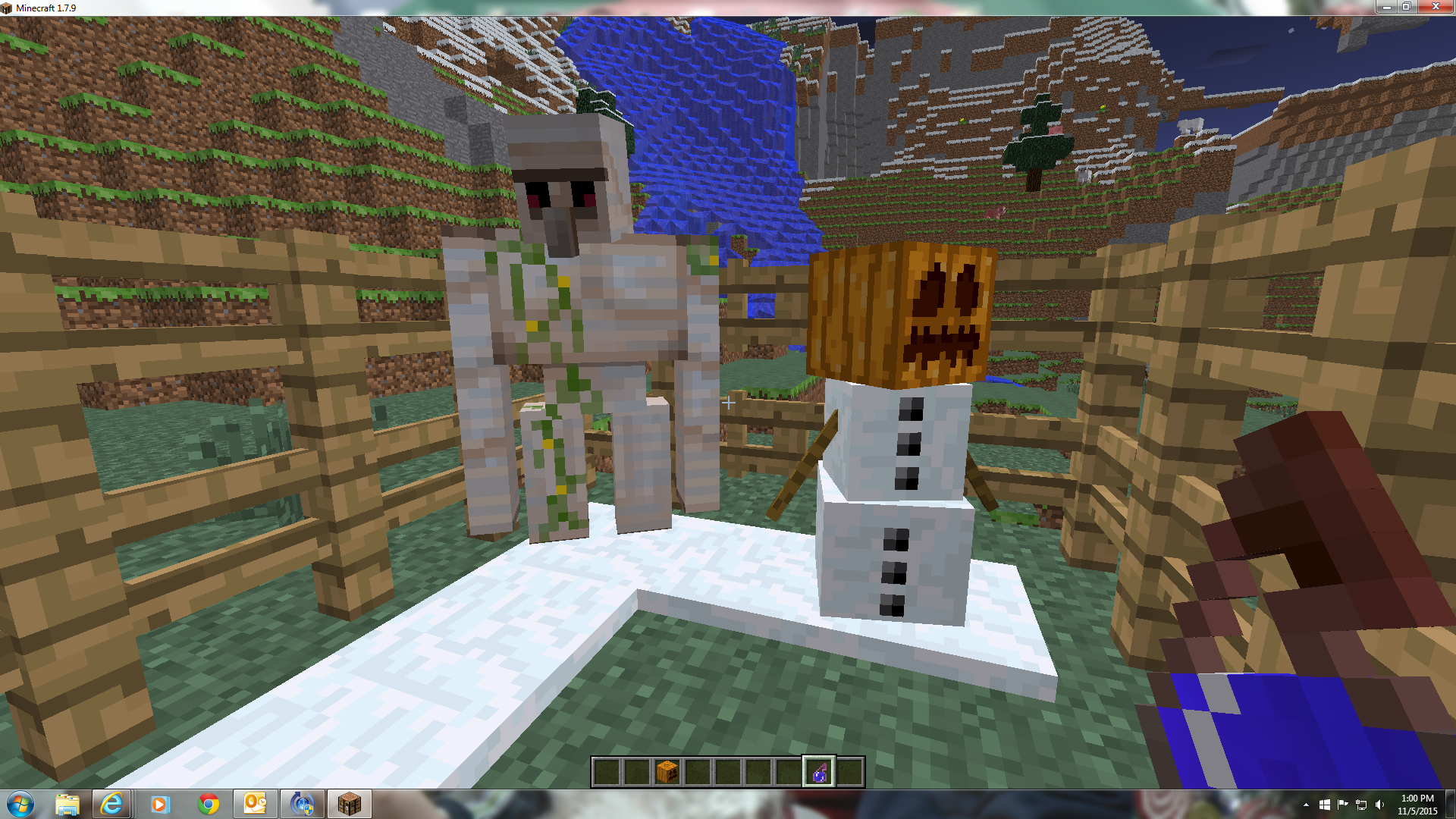 How to Make an Iron Golem and Snowman in Minecraft 7 Steps Instructables