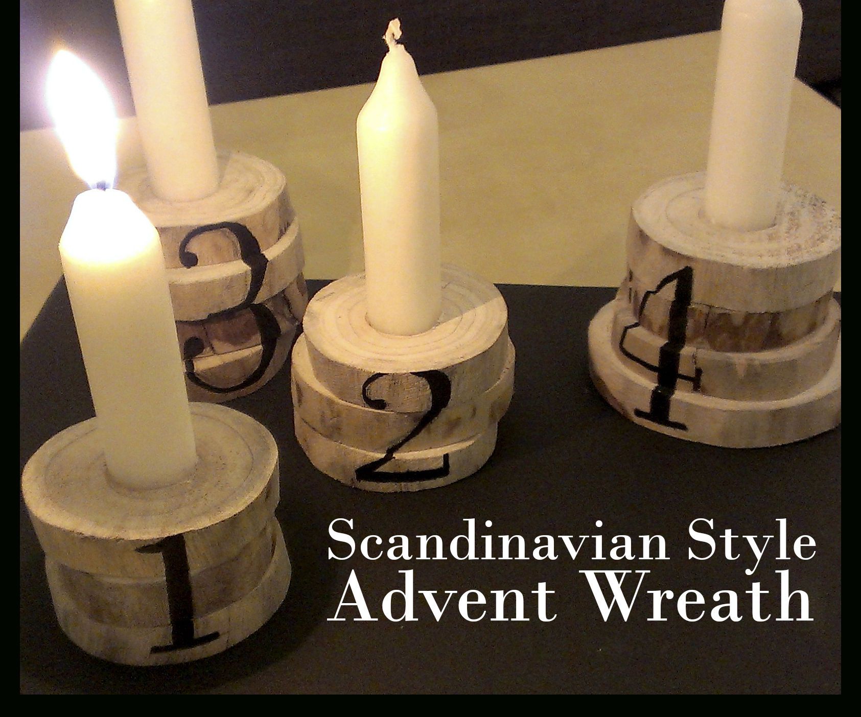 Scandinavian Style Advent Wreath