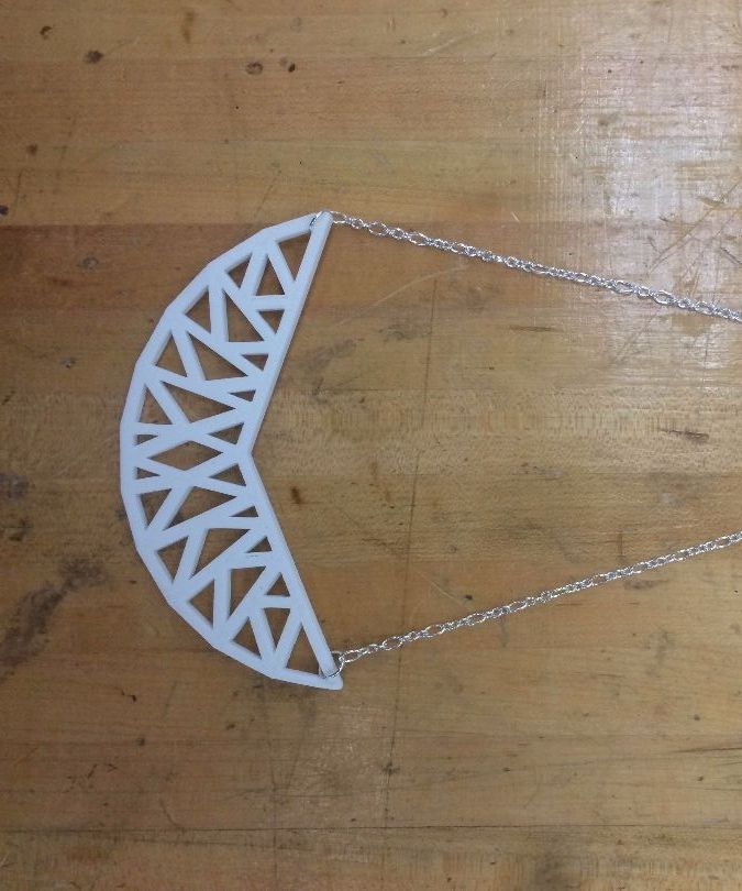3D Printed Geometric Necklace