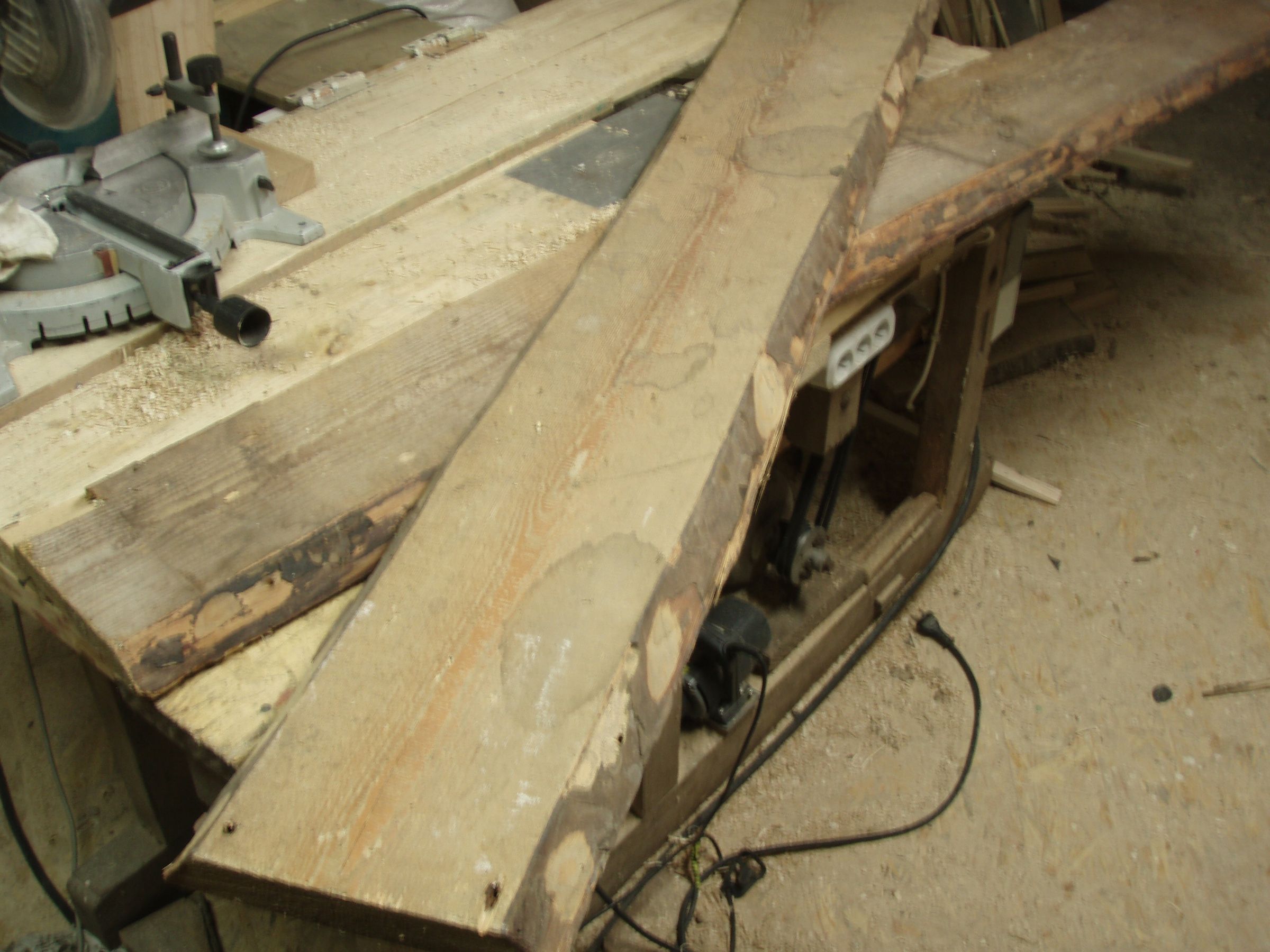 Shelf Out of 70' Year Old Ceiling Planks