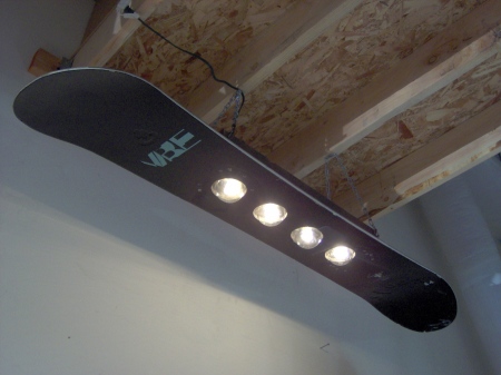 Snowboard Light Fixture