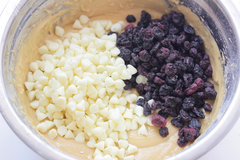 Blueberry White Chocolate Chip Cookies