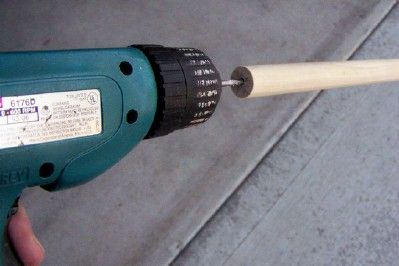 Cut and Drill the Dowel