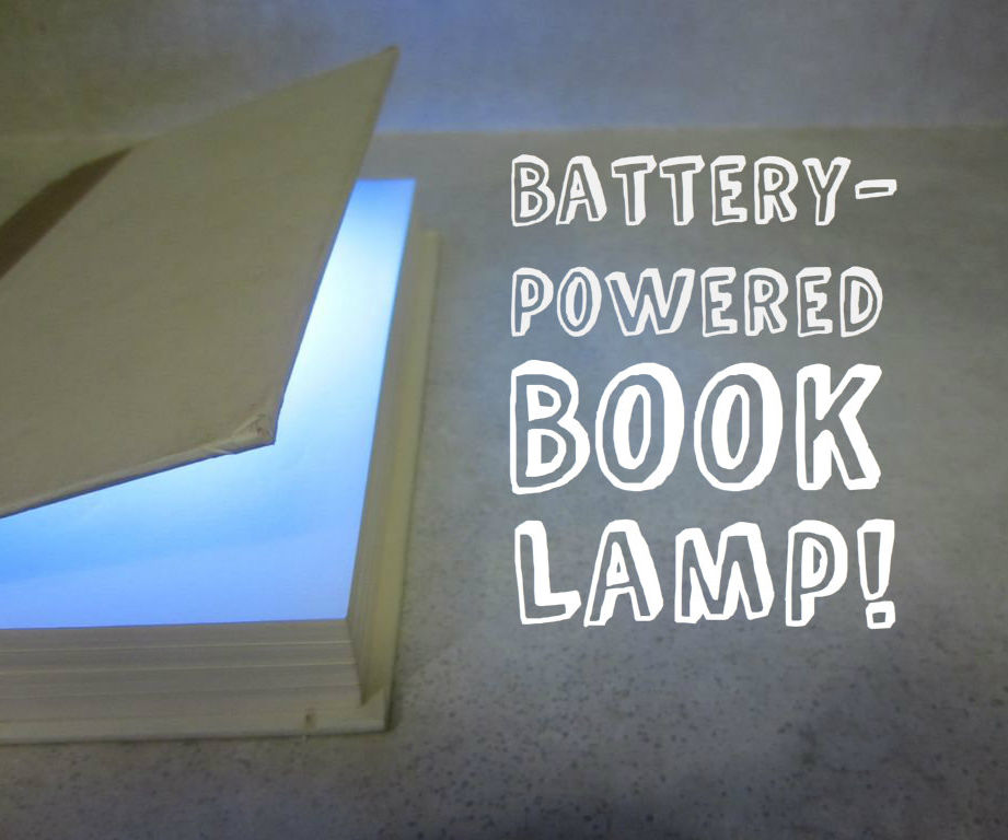 Battery-Powered Book Lamp