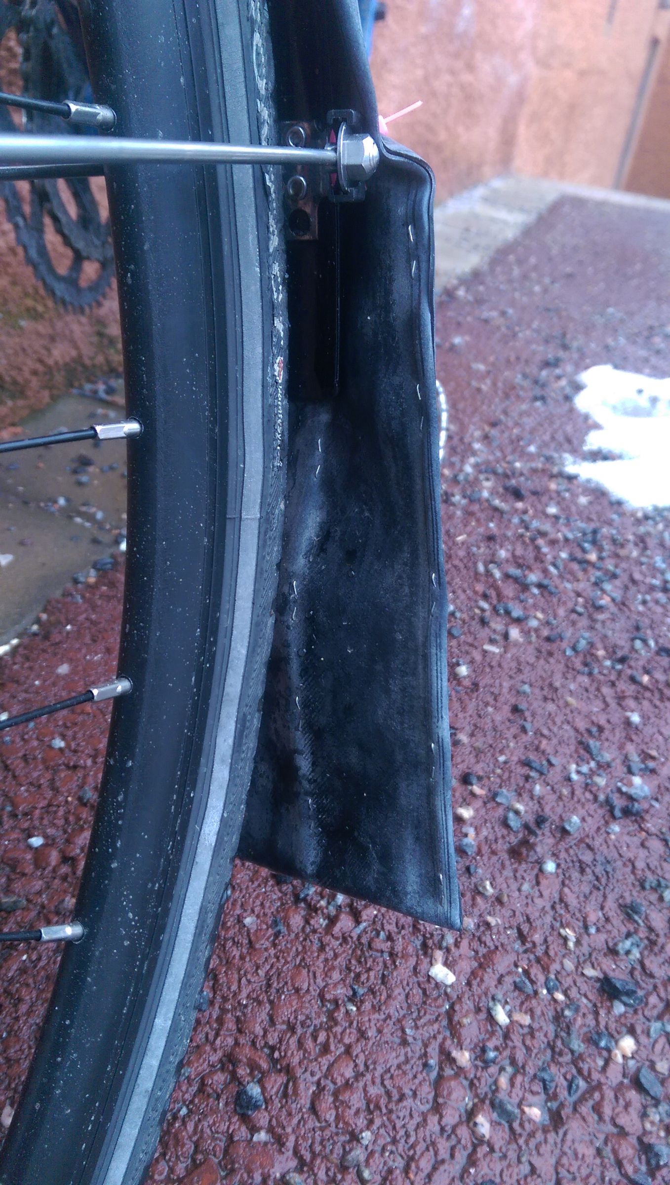 Mud Flap for Bike Fender Instructables
