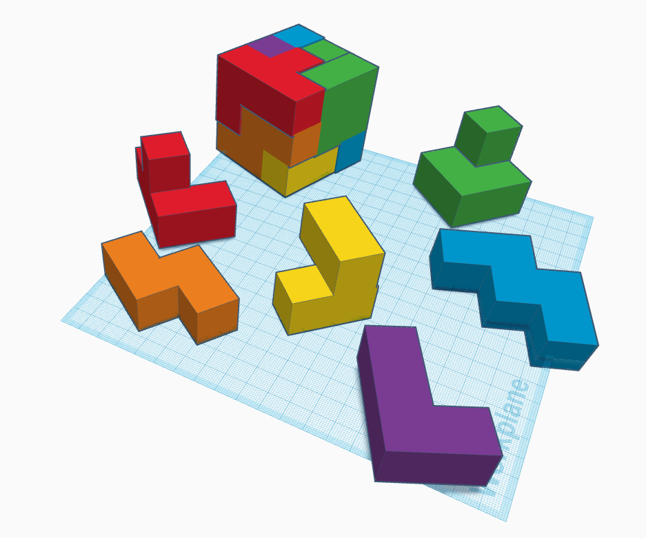 Simple Fun Cubic Puzzle in Tinkercad