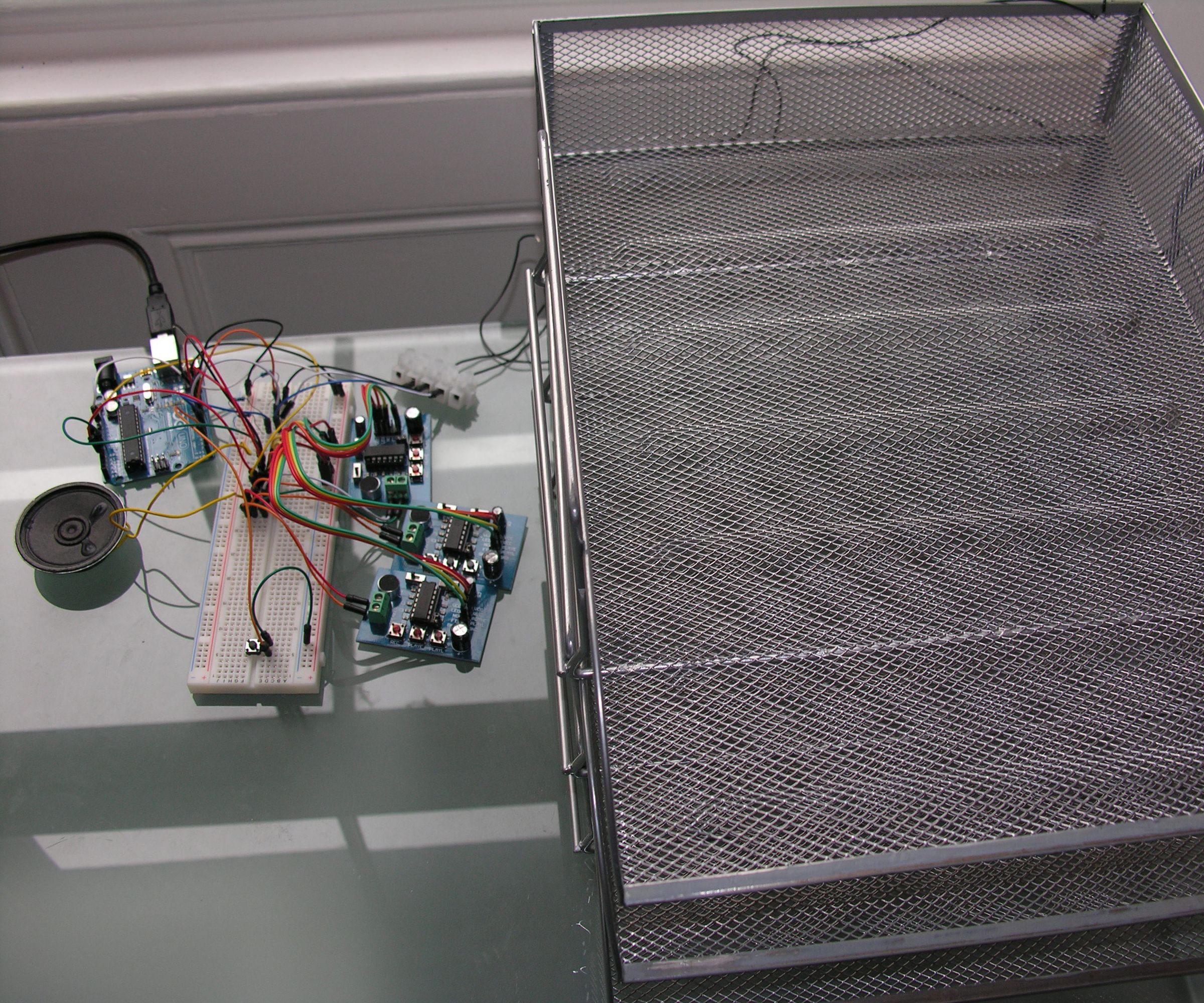 Touch Sensitive Audio Desk Trays- Arduino