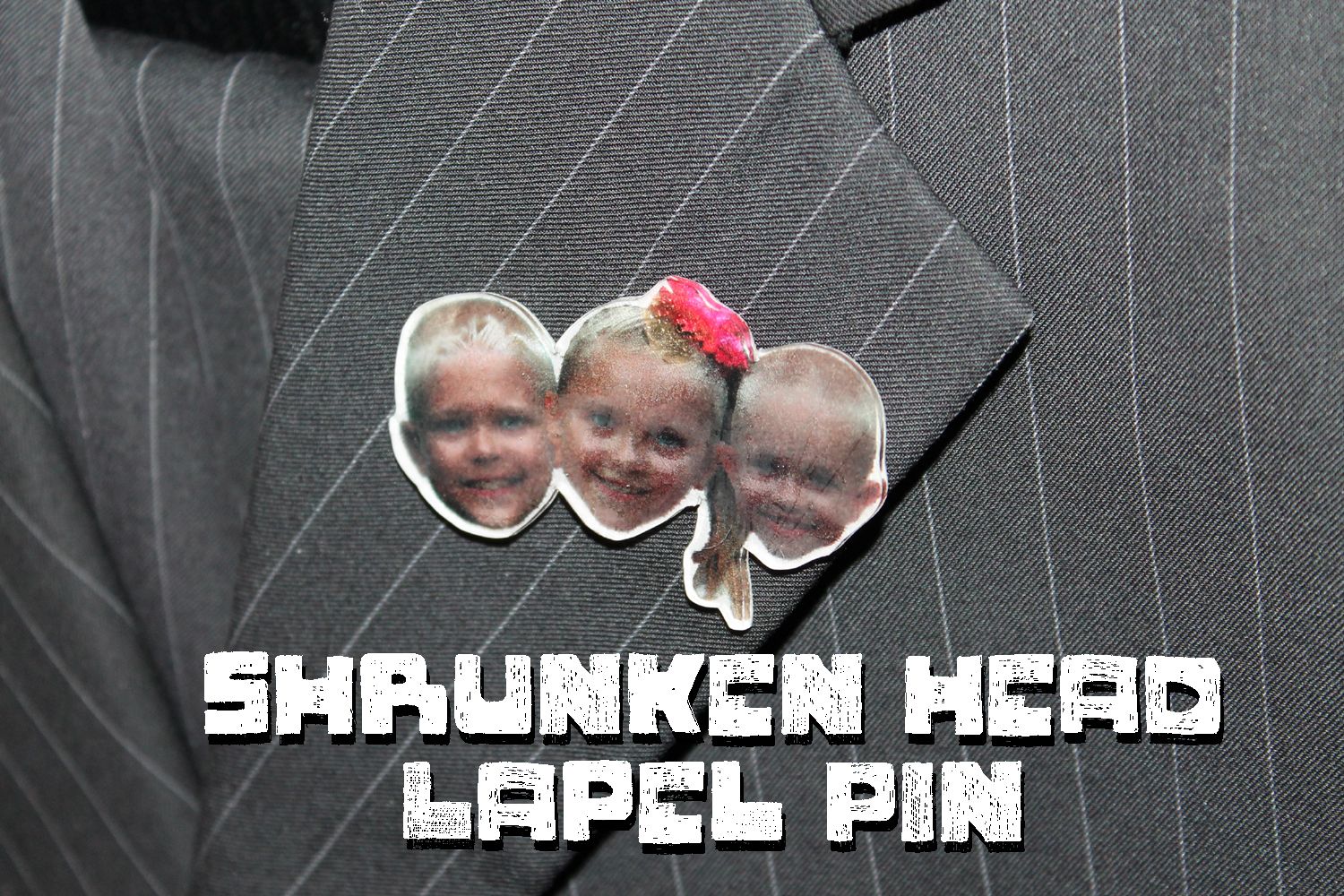 Shrunken Heads Lapel Pin for Father's Day!