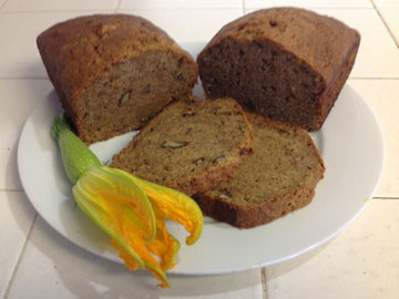 Homemade Zucchini Bread  - the Invasion Has Begun.