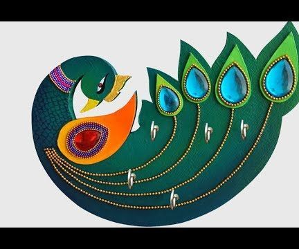 How to Make a DIY Peacock Shaped Key Holder?