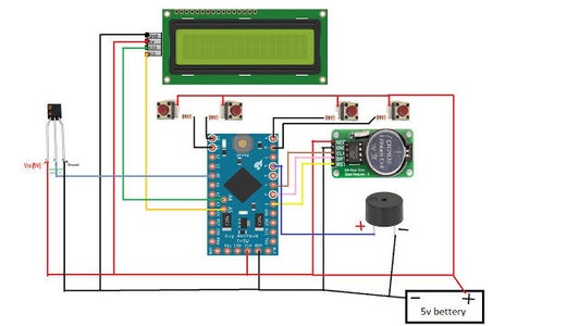 Arduino Alarm Clock With Temperature Sensor : 5 Steps - Instructables