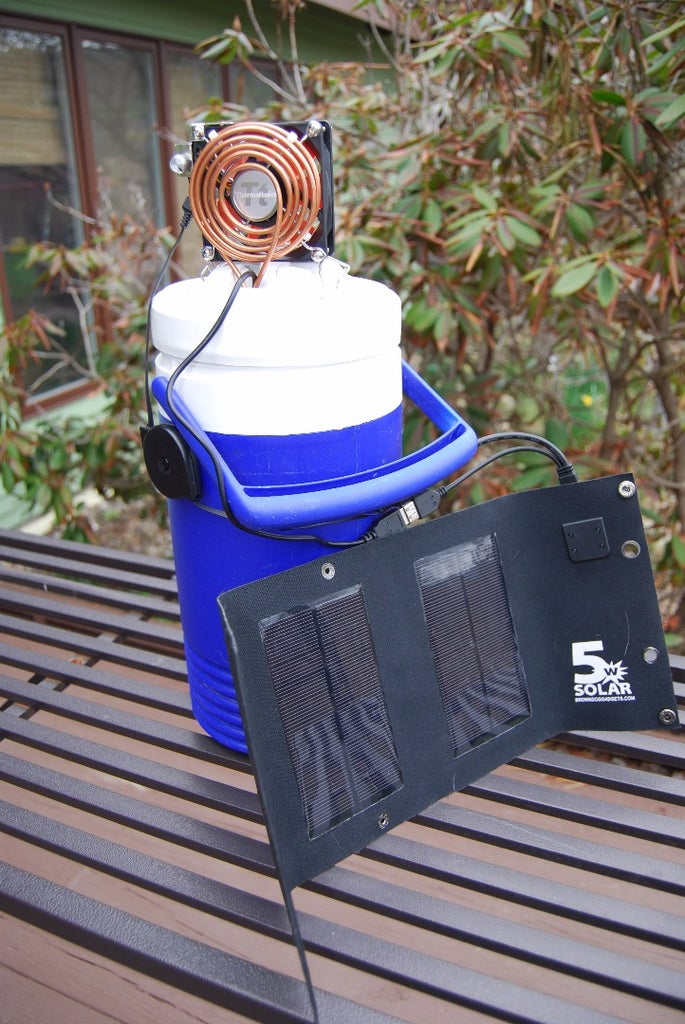 Solar Swamp Cooler For Camping