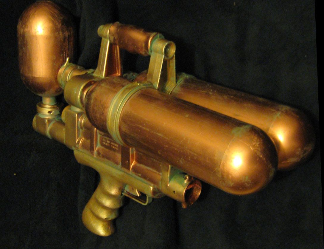 Steampunk Tank Gun Copper and Brass With Patina