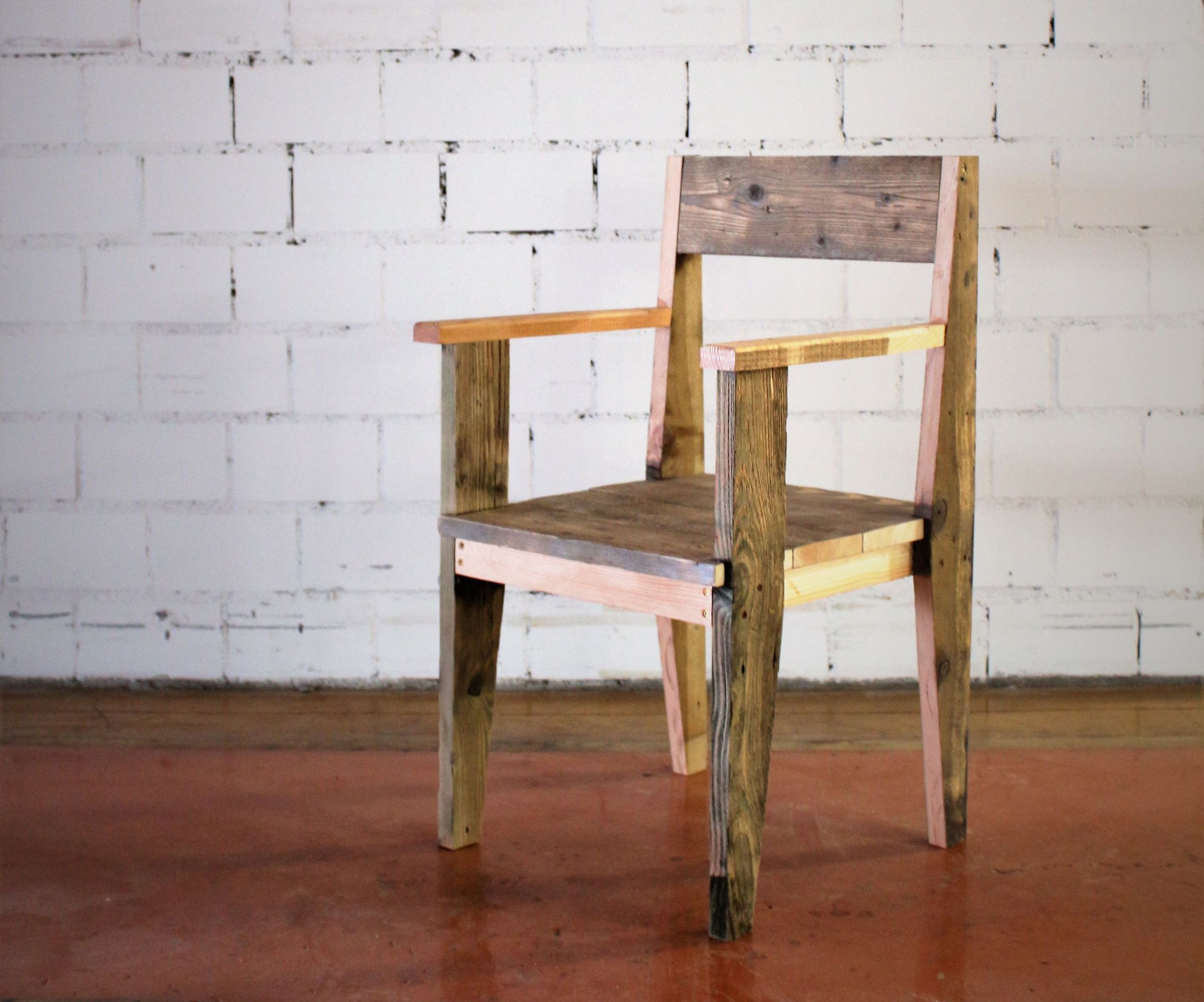 Solid Reclaimed Wood Chair